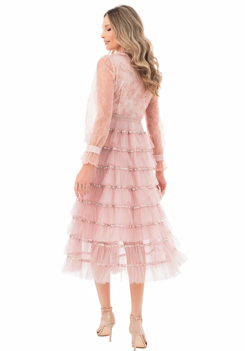 Vestido Rafaela de Encaje y Tul