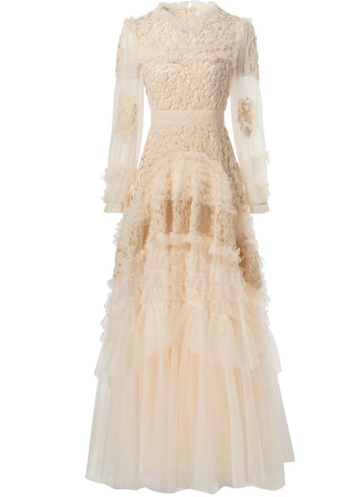 Maxi Vestido Beige Aranza