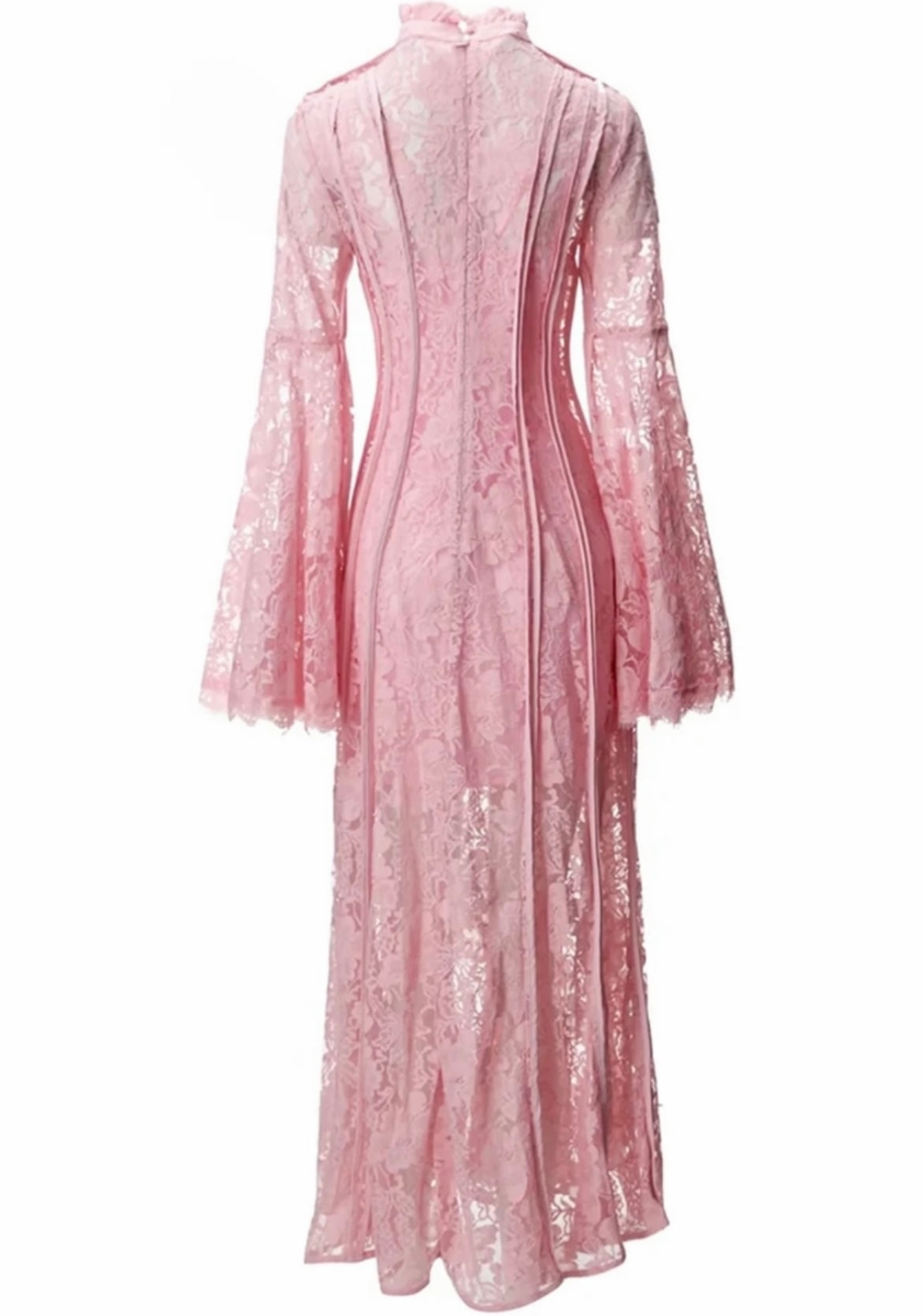 Vestido Rosa de Encaje Anastacia