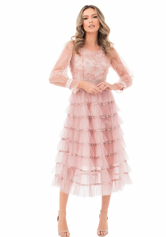 Vestido Rafaela de Encaje y Tul