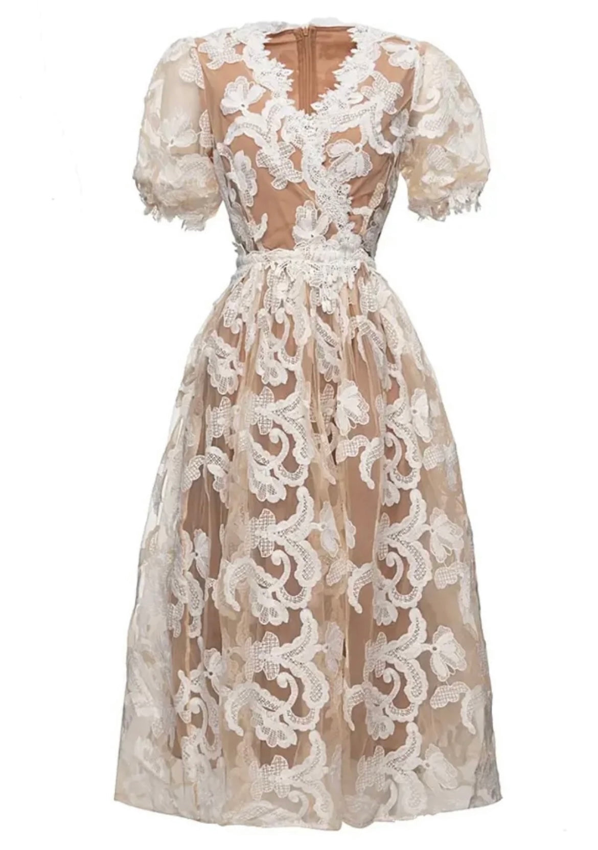 Teresa Vestido Midi Blanco