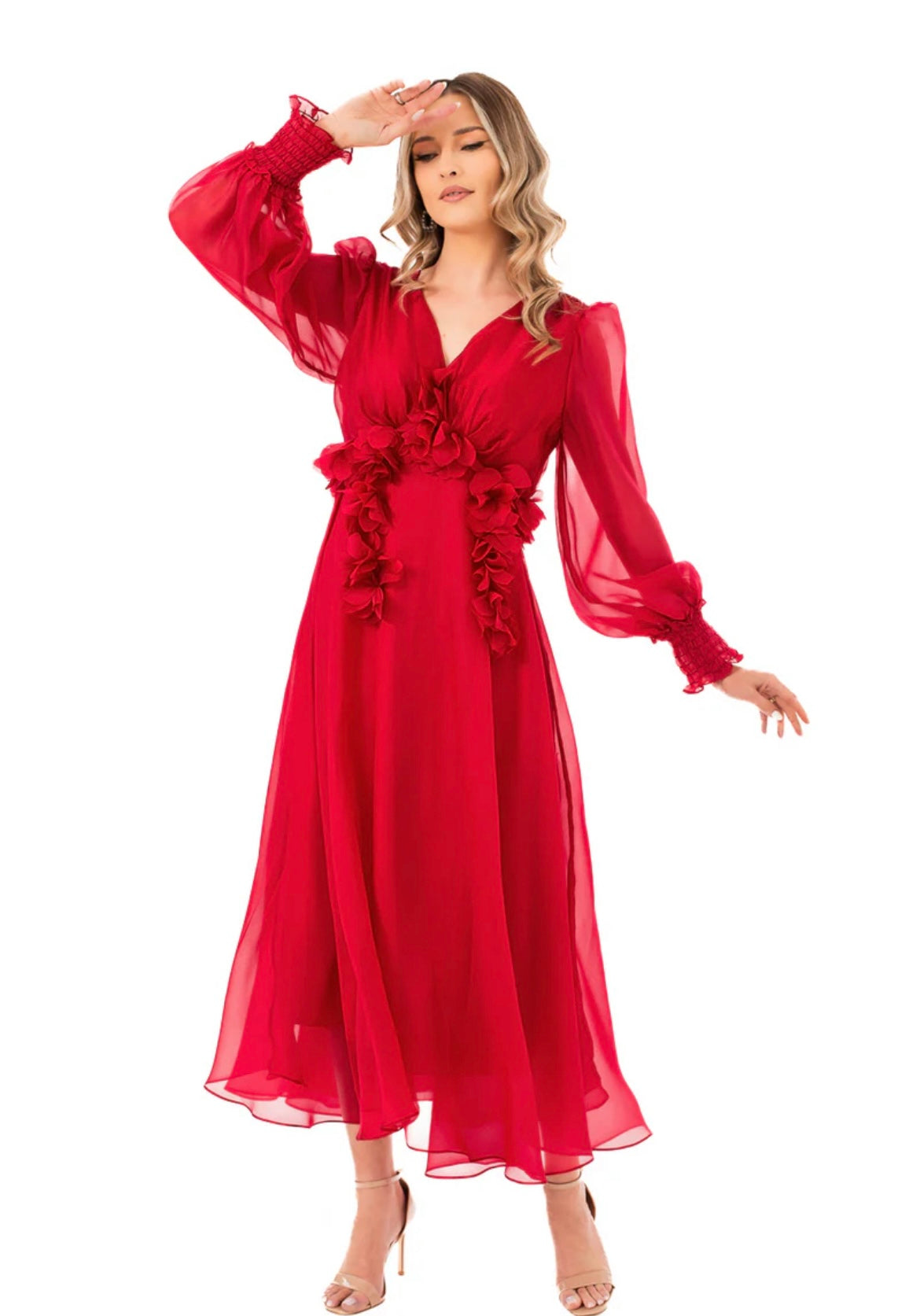 Vestido Primavera Rojo