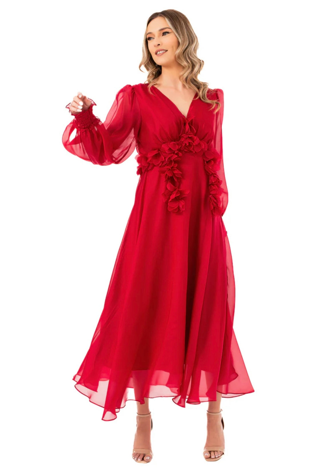 Vestido Primavera Rojo