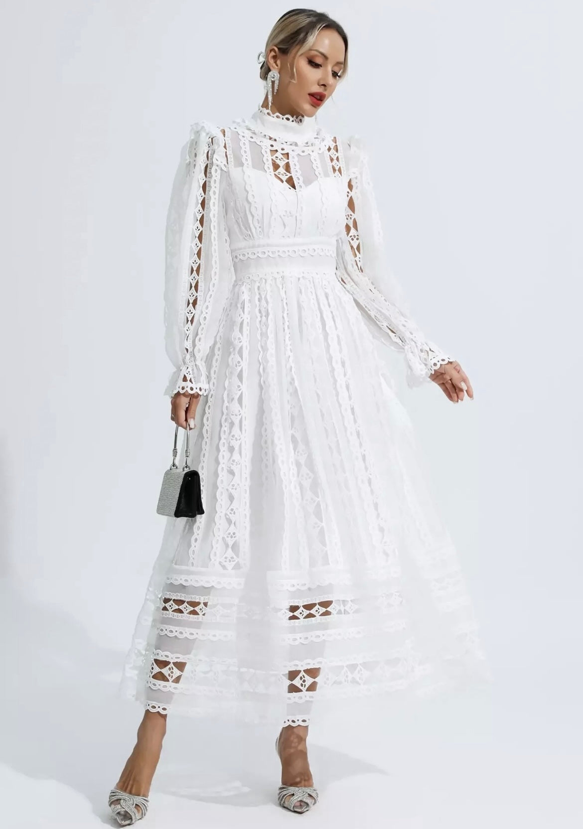 Vestido Miranda Midi Blanco