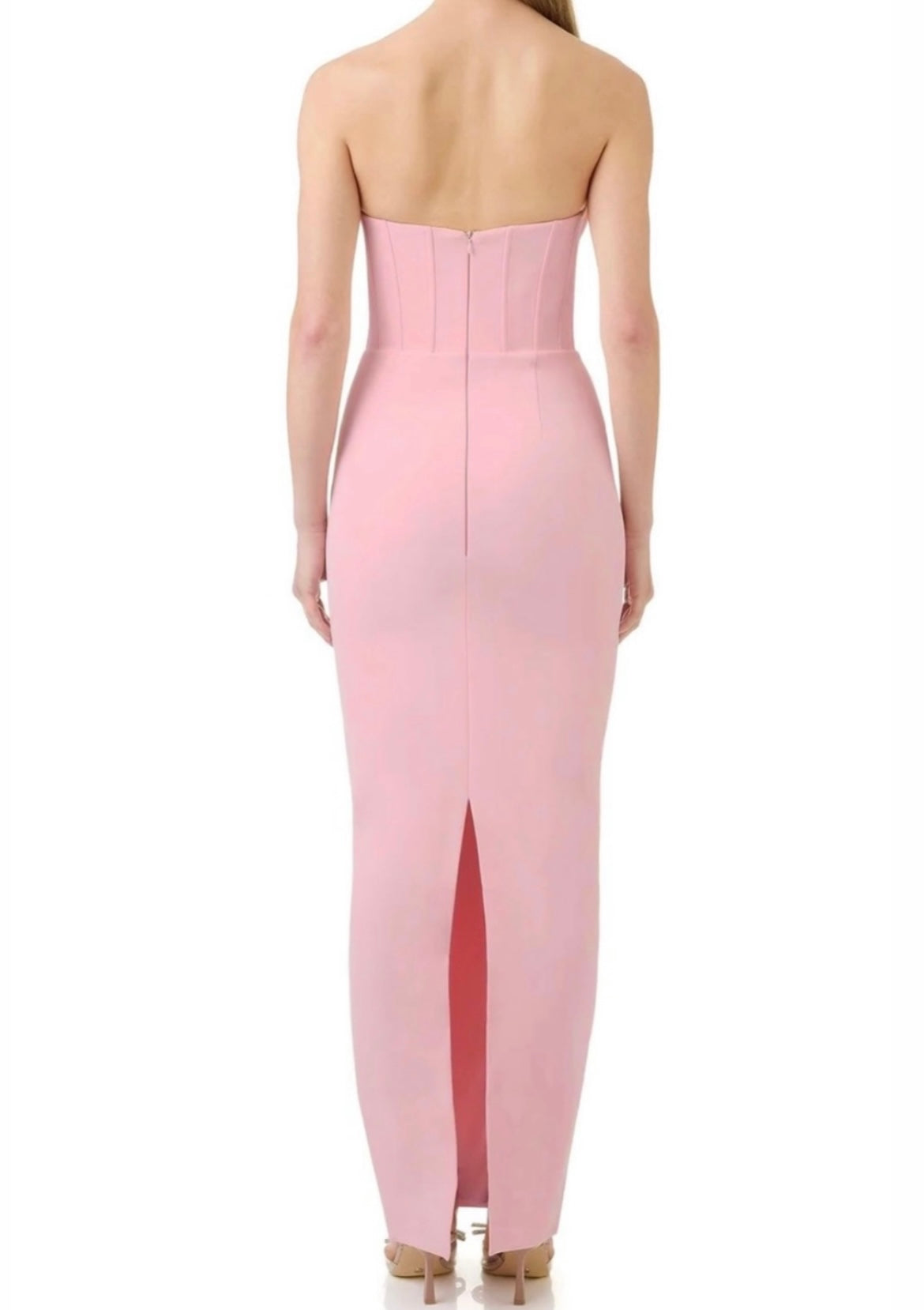 Maxi Vestido Blanco Mirnna Tela Bandage