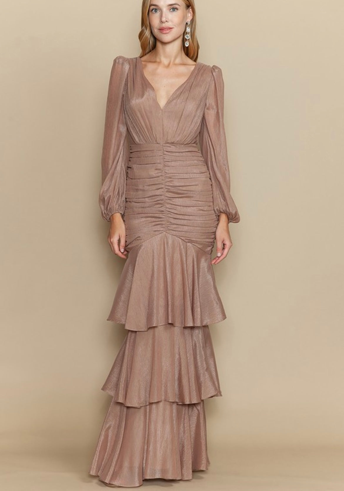 Maxi Vestido Drapeado