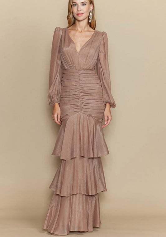 Maxi Vestido Drapeado